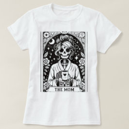 Trött Mamma Skelett Tarotkort T Shirt