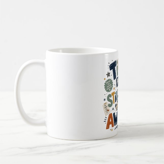 Trött men fortfarande fantastisk kaffemugg (Vänster)