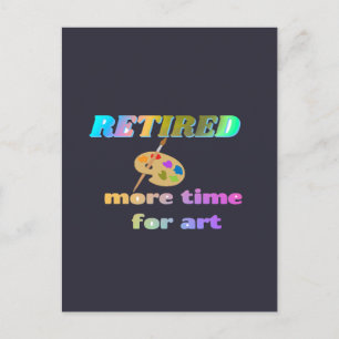 Trött.. mer tid för konst vykort