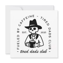 Trött ny pappa klubb anpassningsbar dag lustigt ka