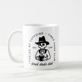 Trött ny pappa klubb anpassningsbar dag lustigt ka kaffemugg