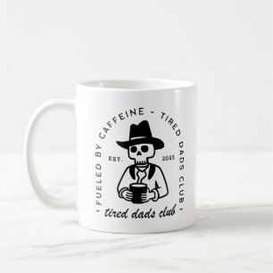 Trött ny pappa klubb anpassningsbar dag lustigt ka kaffemugg