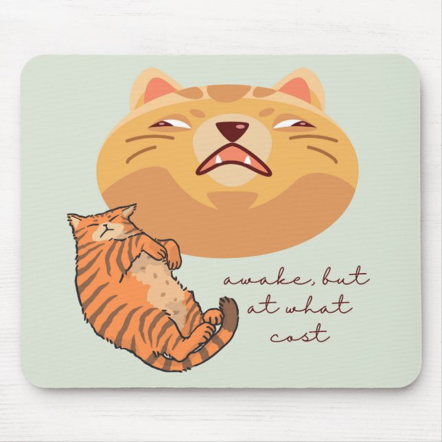 Trött Orange Katt Musmatta (Framsidan)