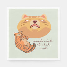 Trött Orange Katt
