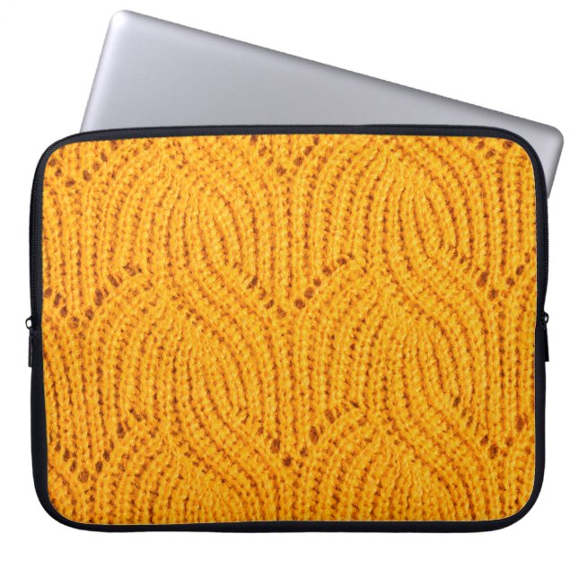 Trött orange, texturerad bakgrund. laptop fodral (Framsidan)