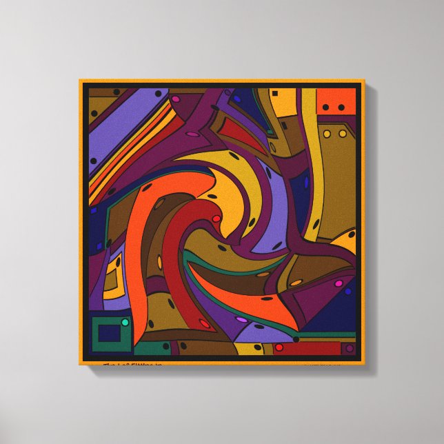 Trött på att passa in - jag måste bara vara jag canvastryck (Framsida)