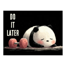 Trött Panda Gym – Rollig och söt träning konst