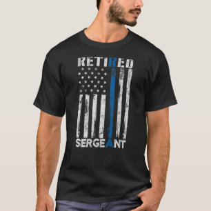 Trött polisgåva Thin Blue Line Americ T Shirt