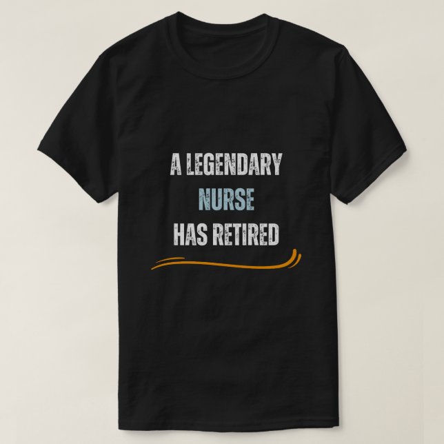 Trött sjuksköterska Funny pension-nödtext T Shirt (Design framsida)