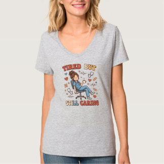 Trött sjuksköterska skjorta | Retro sjukvårdsarbet T Shirt