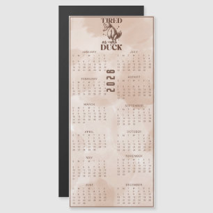 Trött Som ANKA 2026 Brun Anka Kalender