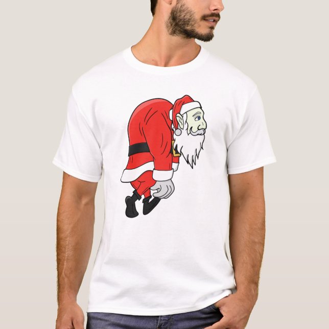 Trött tomte t shirt (Framsida)