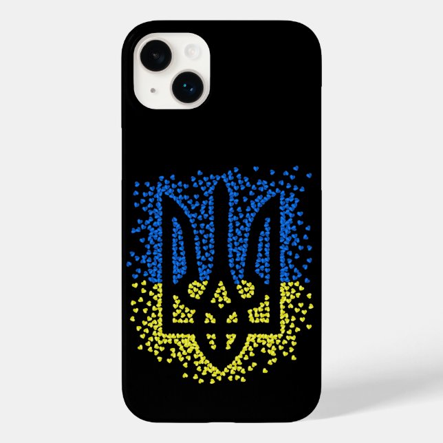 Trött tryzub-spridningshem i ukrainska emblem (Baksida)
