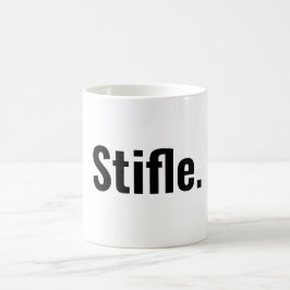 Trött typografiskt kaffecitattecken var tyst kaffemugg