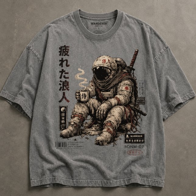 Trött vandrande astronaut t shirt (Skapare uppladdad)
