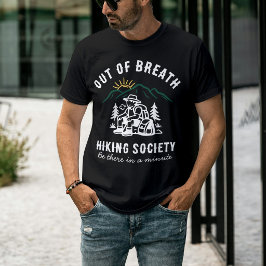 Trött Vandrarförening Anpassad Text Rolig T Shirt