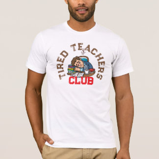Trötta Lärare KLUBB t-shirt Rolig Lärare