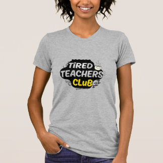 Trötta Lärares Klubb T-Shirt – Rolig Lärarskjorta