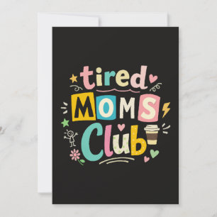Trötta Mamma Klubb Kaffe Mamma Humor Inbjudningar