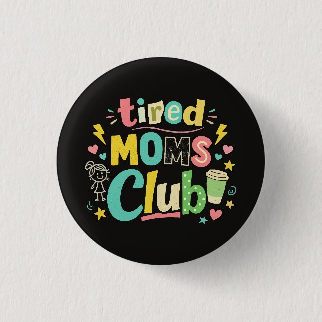 Trötta mammaklubben kaffe mamma humor knapp (Framsida)