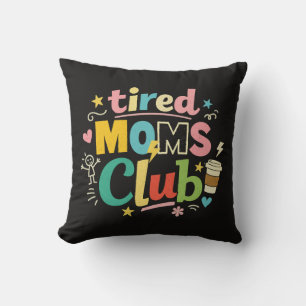 Trötta mammaklubben kaffe mamma humor kudde