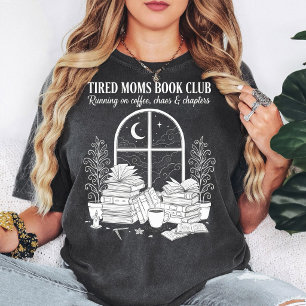 Trötta mammors bokklubb kaffe kaos kapitel design t shirt
