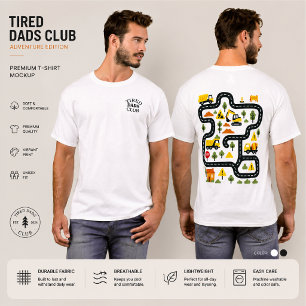 Trötta Pappors Klubb T-shirt, Biltävling Bana T Shirt