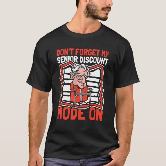 Trötta Pension Glöm inte min ledande Discou T Shirt (Framsida)
