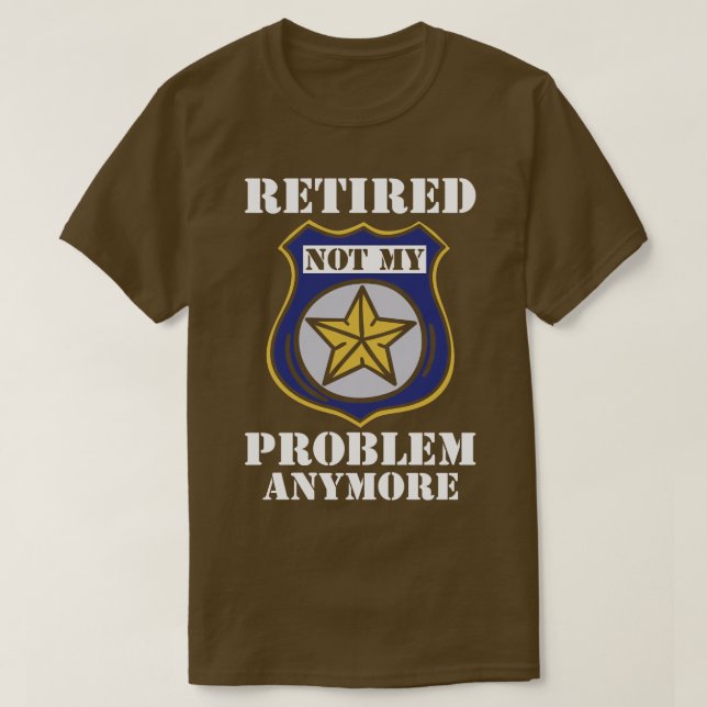 Trötta poliser i Pension T Shirt (Design framsida)