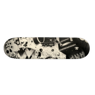 trötta ut old school skateboard bräda 21,6 cm
