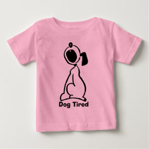 Tröttad hund t-shirt