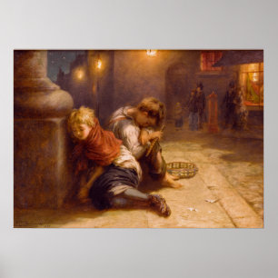 Tröttad ut 1883) ~Augustus Edwin Mulready för Poster