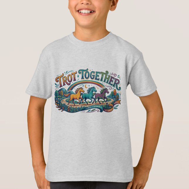 Trottar Tillsammans T Shirt (Framsida)