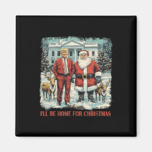 Trötten Julafton tomten jag kommer hem till jul Magnet