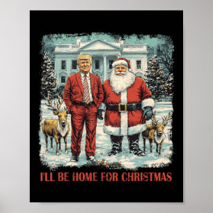 Trötten Julafton tomten jag kommer hem till jul Poster