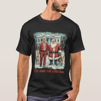 Trötten Julafton tomten jag kommer hem till jul T Shirt