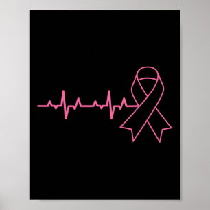 Trötthastighet Cute Breast Cancer Awareness Gift Poster