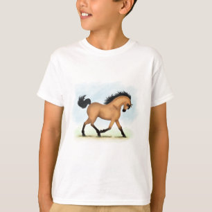 Trotting Buckskin Horse Equestrian T Shirt
