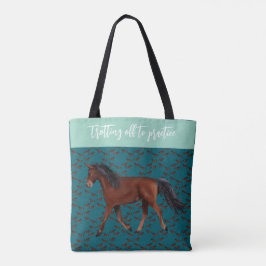 Trotting off to practice horse Tote Tygkasse