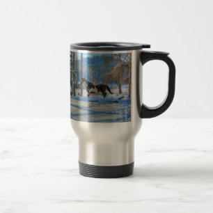 Trottingstift Färgstallion & Winter Snö Resemugg
