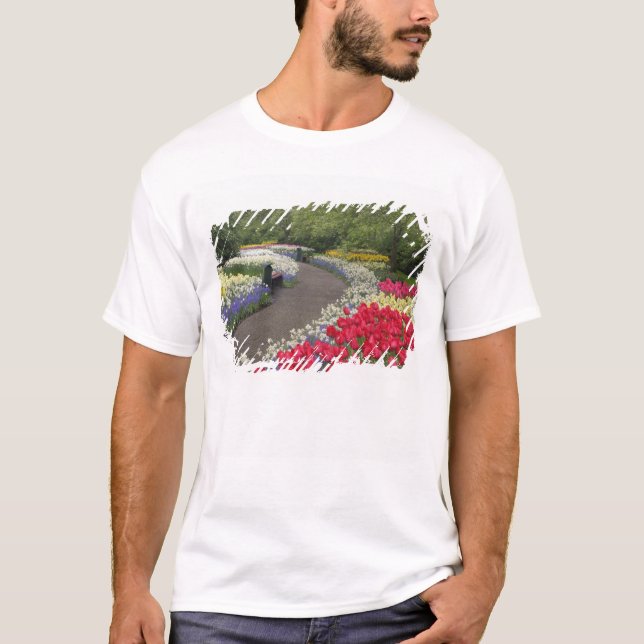 Trottoar genom tulpaner, påskliljor och t shirt (Framsida)