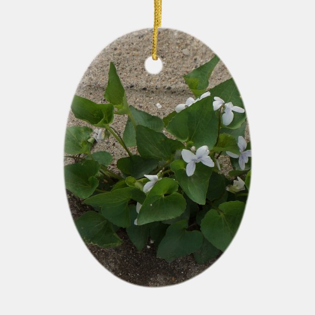 Trottoarblomma Julgransprydnad Keramik (Framsidan)