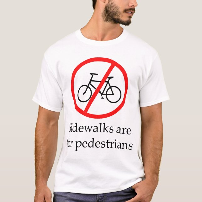 Trottoarer är för gångare tee (Framsida)
