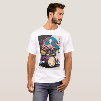Trötttrumma för bläckfisk till skjorta t shirt