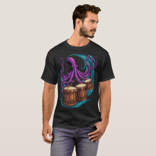 Trötttrumma för bläckfisk till skjorta t shirt