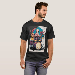 Trötttrumma för bläckfisk till skjorta t shirt