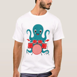 Trötttrumma för bläckfisk till skjorta t shirt