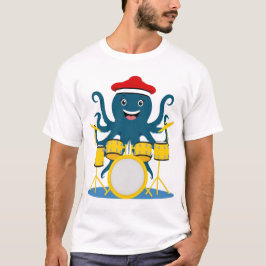 Trötttrumma för bläckfisk till skjorta t shirt