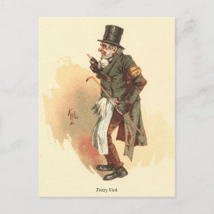 Trotty Veck by Kyd - Charles Dickens' the Chimes Vykort