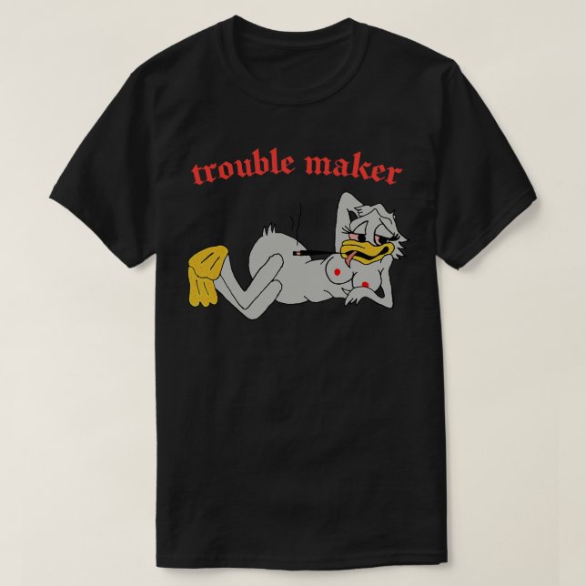 Trouble Maker Sexy 80s Anka T Shirt (Design framsida)